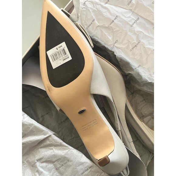 Tony Bianco Divine Low Heel in Dove 9 with Box Womens Kitten Slingbacks - Picture 9 of 15